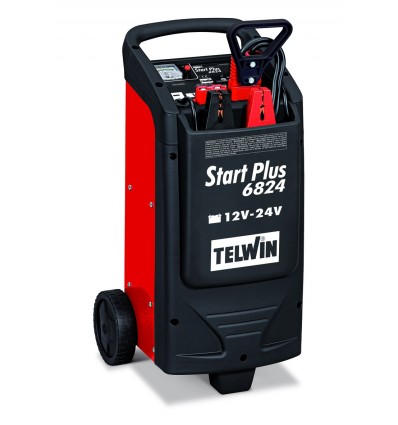 829571 - START PLUS 6824 12-24V - TELWIN - Arrancador de batería, adecuado para el arranque a 24V de camiones, tractores y
